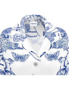 Virginia's Moon Women's 100% Pure Silk Pyjama Shirt