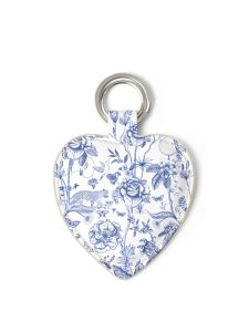 Sultanah Nappa Leather Two-Faced Heart Keyring