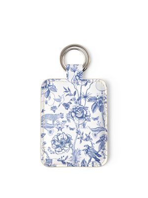 Sultanah Nappa Leather Two-Faced Rectangle Keyring