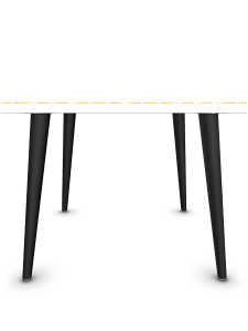 Omi Square Coffee Table Yellow And Black