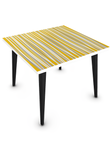 Omi Square Coffee Table Yellow And Black