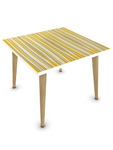 Tanzania Square Coffee Table Yellow And Natural