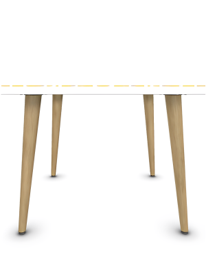 Tanzania Square Coffee Table Yellow And Natural